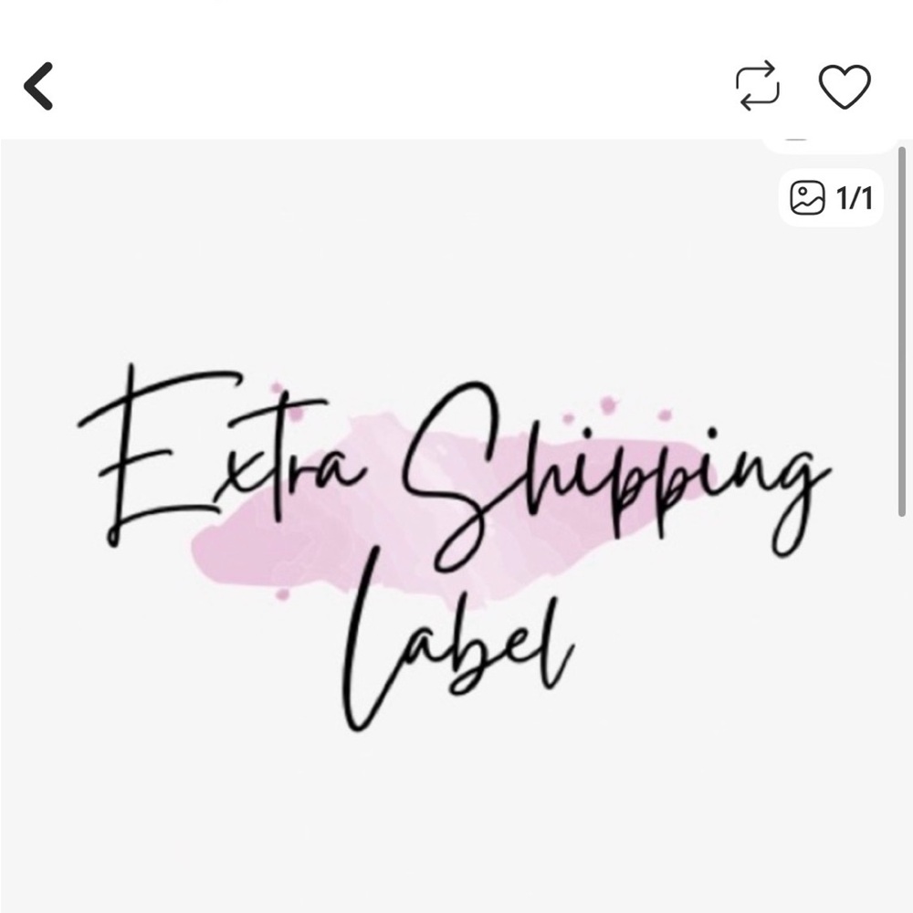Extra Shipping Label